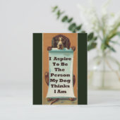 Ich möchte sein. Postkarte (Stehend Vorderseite)