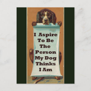 Ich möchte sein. Postkarte