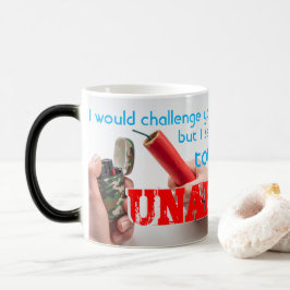 Ich möchte Sie zu einem Kampf der WITS herausforde Verwandlungstasse