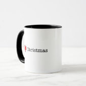 Ich möchte Weihnachten Tasse (Vorderseite Links)