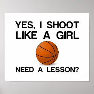 ICH MÖCHTE WIE EIN GIRLBASKETBALL POSTER