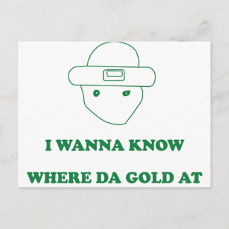 Ich möchte wissen, wo Gold bei Postkarte