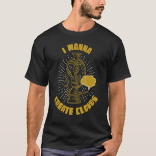 Ich möchte Wolken zu langen Pipe Hookah erstellen T-Shirt