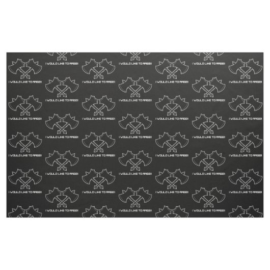"Ich möchte wüten" - der Barbar, immer. Stoff (Fat Quarter (45,7 x 55,9 cm))