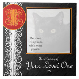 Ich Monogramm "In Erinnerung an dein Liebes" Tile Fliese