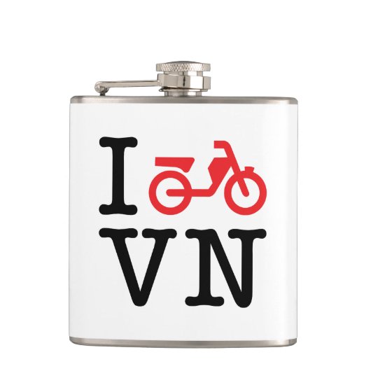 Ich motorrad Vietnam Flachmann (Vorderseite)