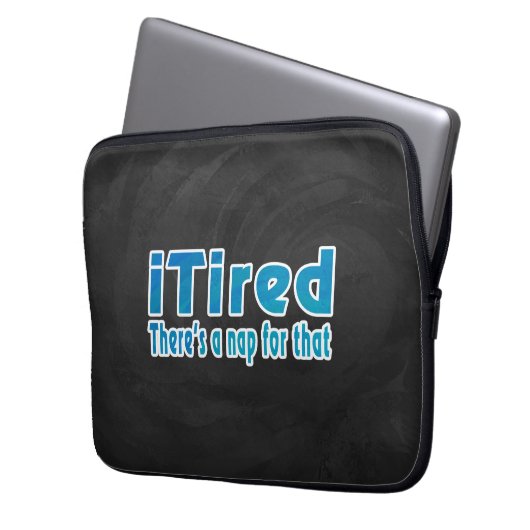 Ich müde Es gibt ein Nickerchen dafür Laptopschutzhülle (Vorderseite Links)