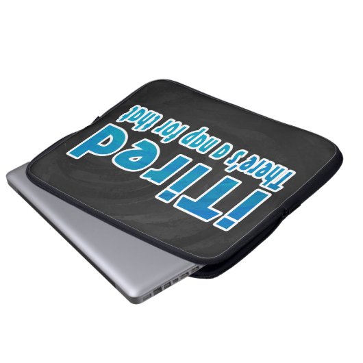 Ich müde Es gibt ein Nickerchen dafür Laptopschutzhülle (Vorne Knopf)