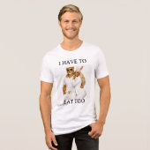 ich muss auch essen Tri-Blend shirt (Vorderseite voll)