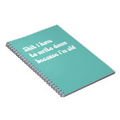 Ich muss aufschreiben, weil ich alt bin notizblock (Rechte Seite)