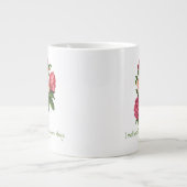 Ich muss Blume haben Claude Monet Zitat Peony Art Jumbo-Tasse (Vorderseite)