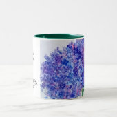 Ich muss Blume, Kaffee, Tee haben Zweifarbige Tasse (Mittel)