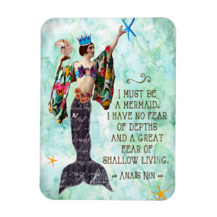 Ich muss ein Meerjungfrau anais nin Zitatmagnet Magnet