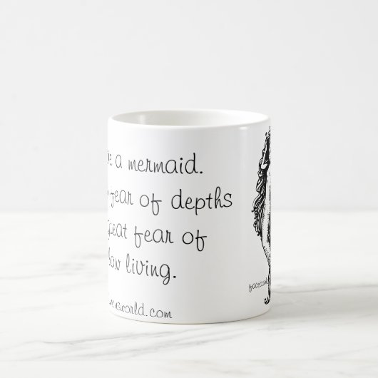 Ich muss eine Meerjungfraukaffee-Tasse sein Kaffeetasse (Mittel)