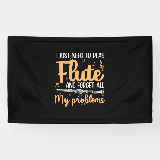 Ich muss einfach nur Flute spielen Banner (Horizontal)