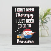 Ich muss einfach nur zum Bonaire gehen Einladung (Stehend Vorderseite)