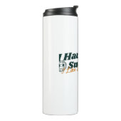 Ich muss erfolgreich sein, ich mag teure Dinge Thermosbecher (Nach links gedreht)