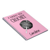 Ich muss Häkchen, personalisiert mit deinem Namen Notizblock (Rechte Seite)