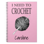 Ich muss Häkchen, personalisiert mit deinem Namen Notizblock (Vorderseite)