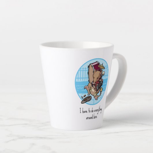 Ich muss hier alles machen, nur eine Mannschaft Milchtasse (Rechte Ecke)