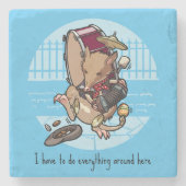 Ich muss hier alles machen, nur eine Mannschaft Steinuntersetzer (Vorderseite)