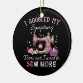 Ich muss mehr nähen keramik ornament (Links)