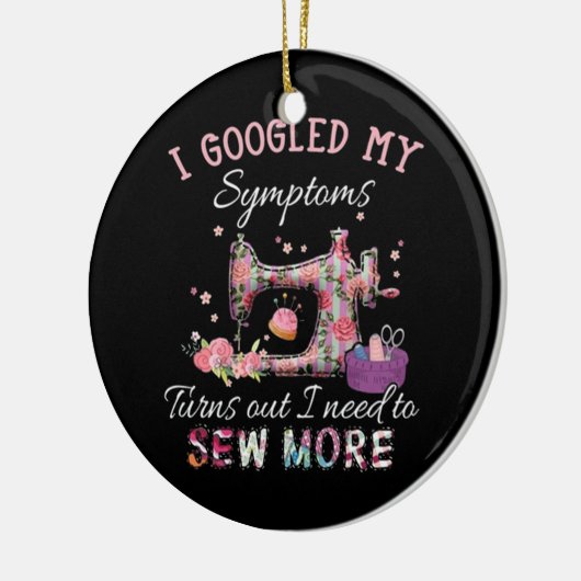 Ich muss mehr nähen keramik ornament (Links)