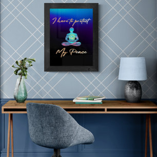 Ich muss meinen Frieden schützen Fotodruck