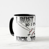 Ich muss mich....Kick Yours Softball Tasse (Vorderseite Links)