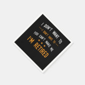 Ich muss mich nicht zurücklehnen, weil ich mich in serviette (Ecke)