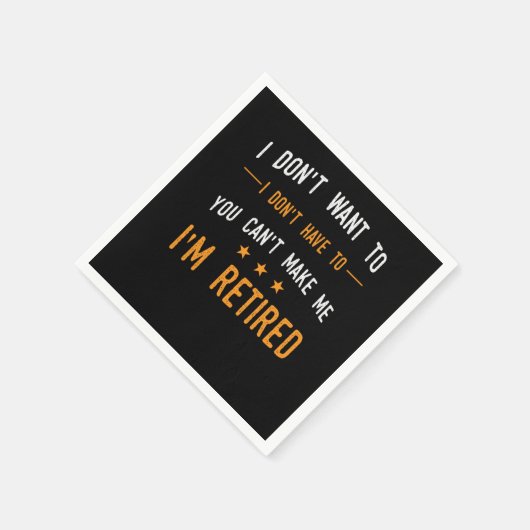 Ich muss mich nicht zurücklehnen, weil ich mich in serviette (Ecke)