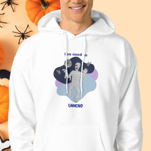 Ich muss mich so entspannen Lustiges Mumien-Hallow Hoodie