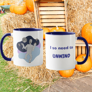 Ich muss mich so entspannen Lustiges Mumien-Hallow Tasse