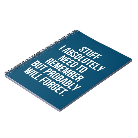 Ich muss mich unbedingt daran erinnern, aber wahrs notizblock (Linke Seite)