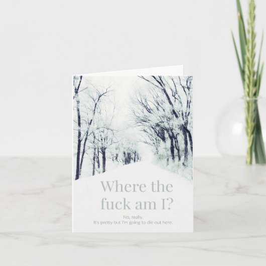 Ich muss mich verlaufen. karte (Vorderseite)