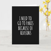 Ich muss nach Paris gehen Karte (Gelbe Blume)