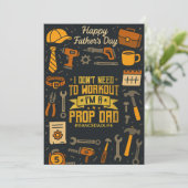 Ich muss nicht als Vater-Tanzkarte trainieren Einladung (Stehend Vorderseite)