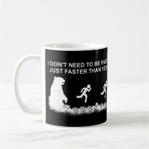 Ich muss nicht schnell (grizzly) Kaffee-Tasse sein
