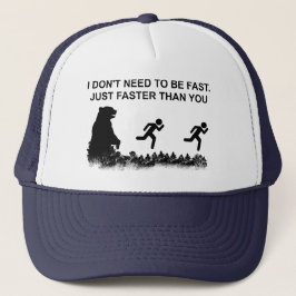 Ich muss nicht schnell sein (grizzly) truckerkappe