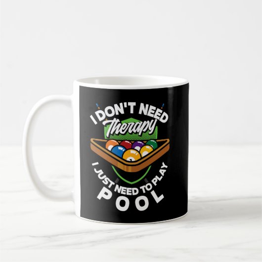 Ich muss nur Billard-Player spielen Kaffeetasse (Links)