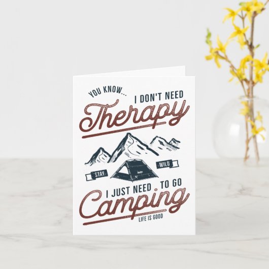 Ich muss nur ins Camping gehen Karte (Gelbe Blume)