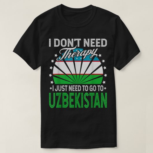 Ich muss nur nach Usbekistan gehen - Funny Usbekis T-Shirt (Design vorne)