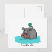 Ich muss reden postkarte (Vorne/Hinten)