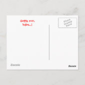 Ich muss rennen, Babe! Postkarte (Rückseite)