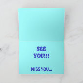 ICH MUSS SEHEN, DASS DU Mit Augen Goldfisch Käfer Karte (Innenseite)