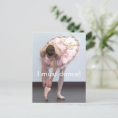 Ich muss tanzen! postkarte (Stehend Vorderseite)