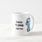 "Ich muss Tasse kacken" (VorderseiteRechts)