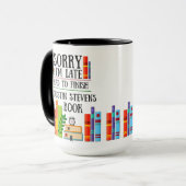 Ich musste mein Buch von Dustin Stevens beenden Tasse (Vorderseite Links)