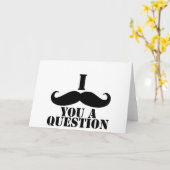 Ich Mustache dir eine Frage Karte (Gelbe Blume)