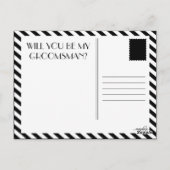 Ich Mustache Ihnen eine Frage Bokeh Lichter Einlad Postkarte (Rückseite)